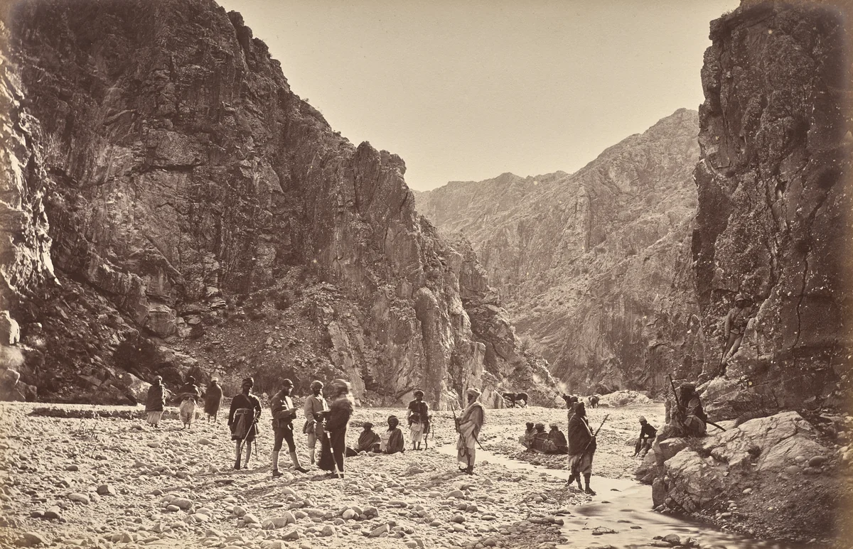 Midway in Jugdalluck by John Burke, photograph, 1878-1880