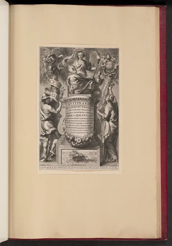 Title Page for Liutprand, Opera by Cornelis Galle II, print, 1640
