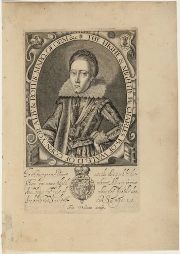 Charles I, as Prince of Wales by Francis Delaram, print, 1616
