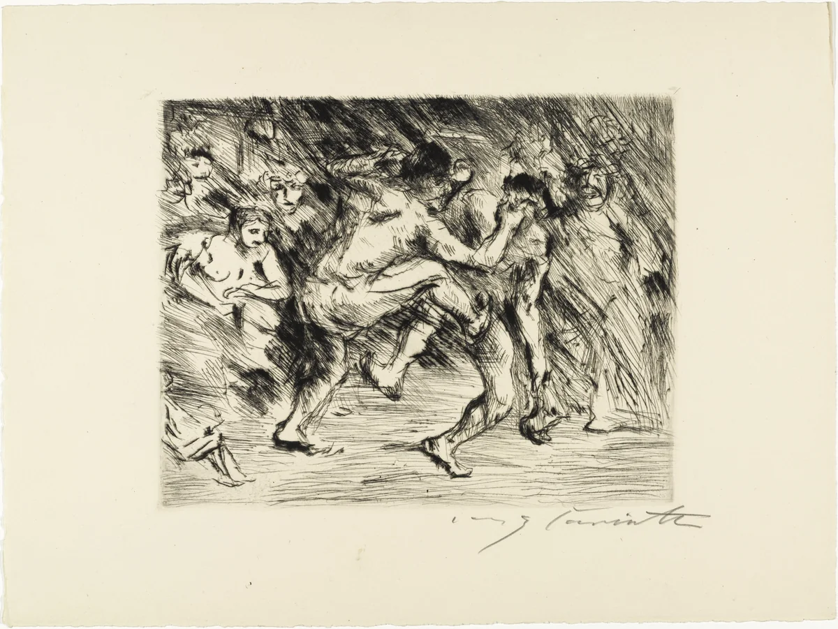 Odysseus and the Beggar (Odysseus und der Bettler) from Compositions (Kompositionen) by Lovis Corinth, print, 1921