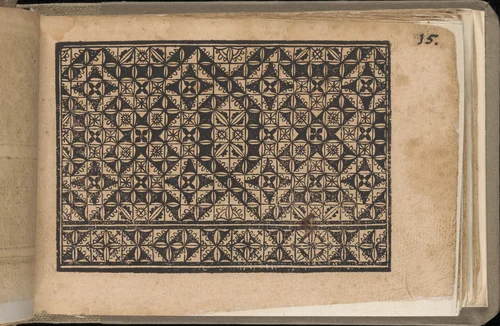 Schön newes Modelbuch (Page 15r) by Sigismundus Latomus, book, 1608