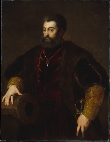 Alfonso d'Este (1486–1534), Duke of Ferrara by Titian, painting, 1570-1629