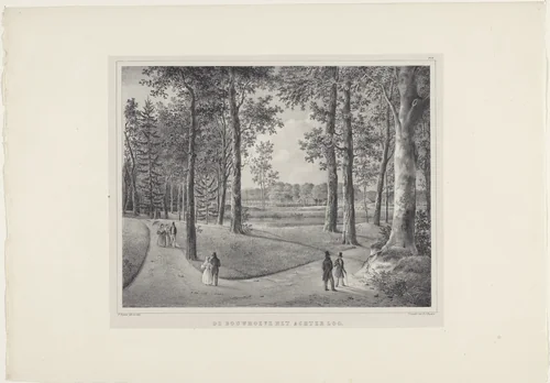 De bouwhoeve het Achter Loo by anonymous, print, 1822-1845