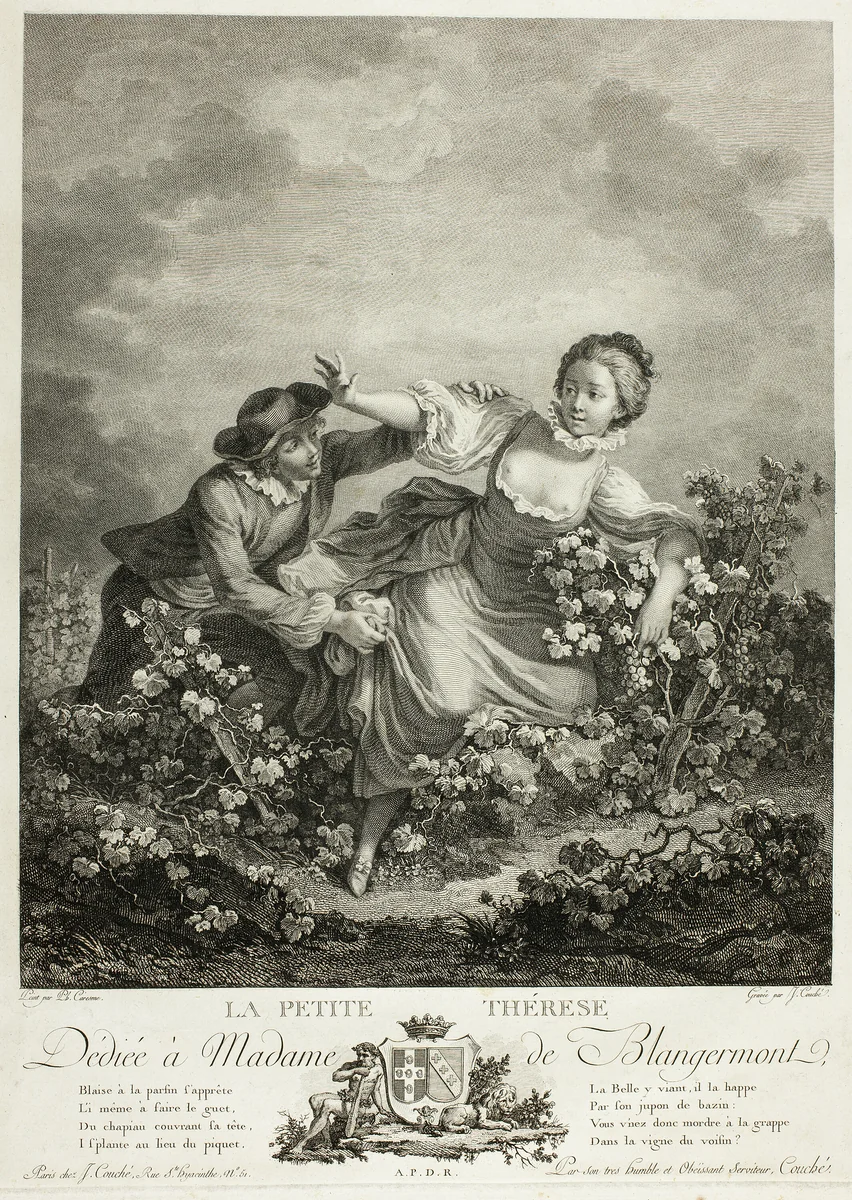 Little Theresa by Jacques Couché, print, 1783-1799