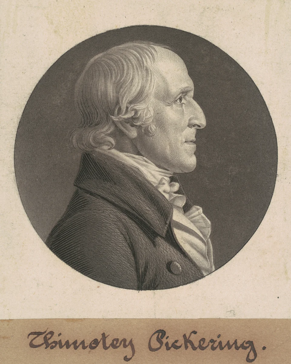 Timothy Pickering by Charles B. J. Févret de Saint-Mémin, print, 1806