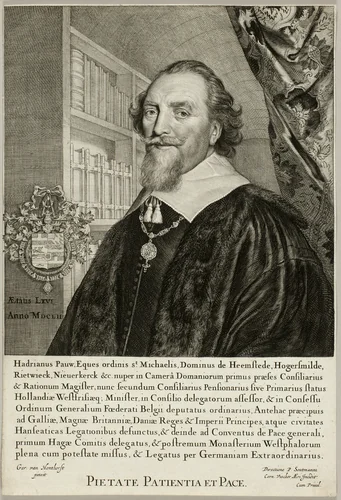 Adriaen Pauw, Lord of Heemstede by Cornelis Visscher, print, 1652