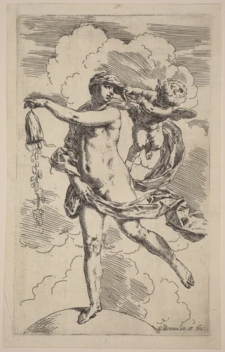Fortune by Simone Cantarini, print, 1612-1648