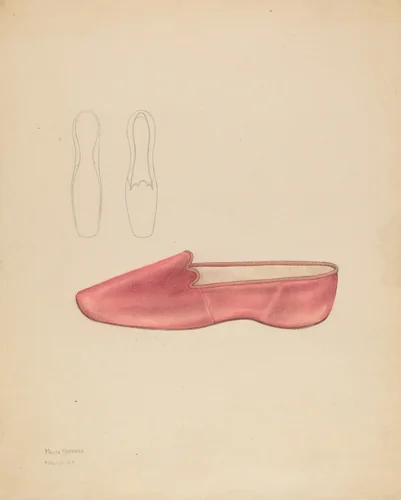 Woman's Slipper by Melita Hofmann, index of american design, 1936