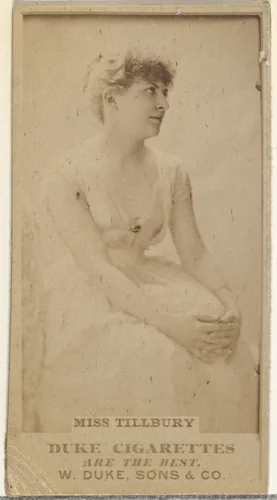 Miss Tillbury, from the Actors and Actresses series (N145-7) issued by Duke Sons & Co. to promote Duke Cigarettes by W. Duke, Sons & Co., photograph, 1880-1889
