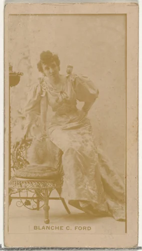 Blanche C. Ford, from the Actors and Actresses series (N145-8) issued by Duke Sons & Co. to promote Duke Cigarettes by W. Duke, Sons & Co., photograph, 1890-1895