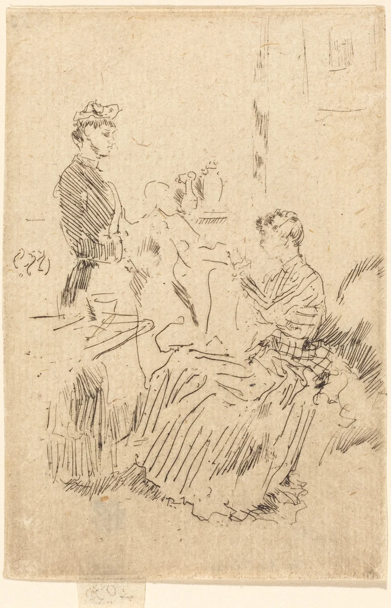 The Seamstress by James McNeill Whistler, print, 1884-1886