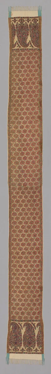 Scarf by Border, textile, 1800-1820