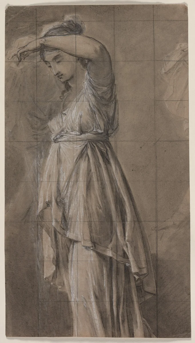 Study for Penelope by Anicet Charles Gabriel Lemonnier, drawing, 1801-1811
