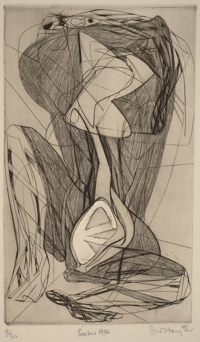 Pâques (Easter) by Stanley William Hayter, print, 1936