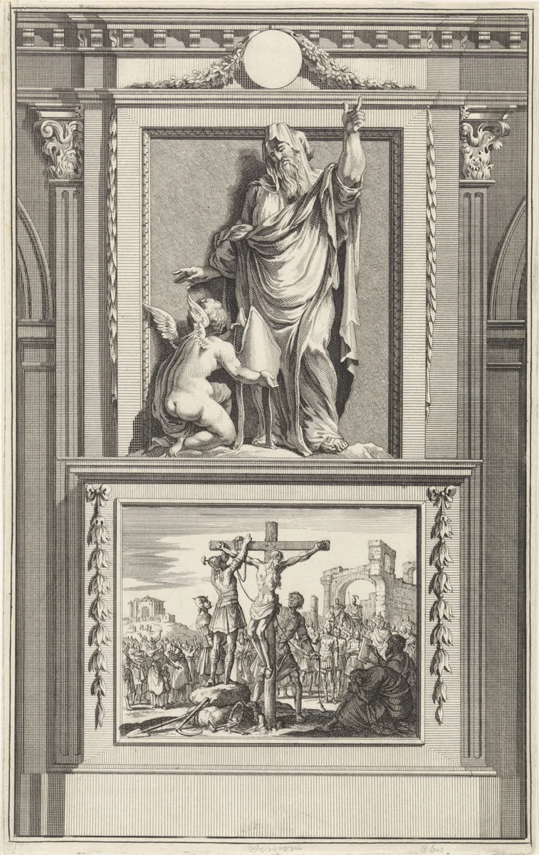 H. Simeon van Jeruzalem by Jan Luyken, print, 1698