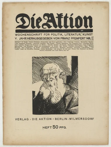 Die Aktion, vol. 5, no. 43/44 by Marcel Slodki, periodical, 1915