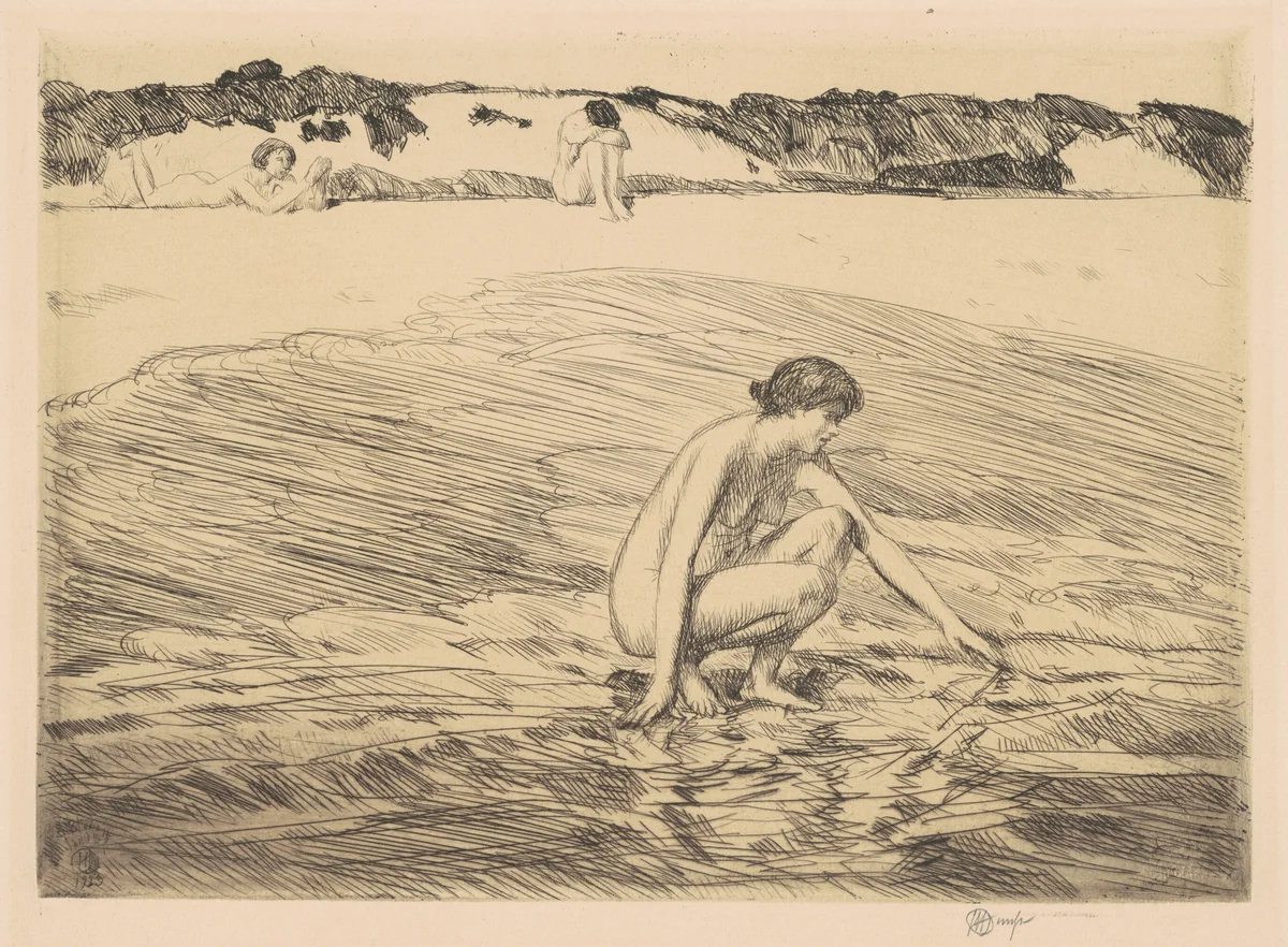 Hight Tide, Montauk by Childe Hassam, print, 1922
