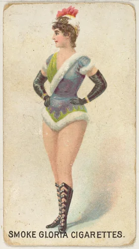 From the series "Sports Girls" (C190), issued by the American Cigarette Company, Ltd., Montreal, to promote Gloria Cigarettes by American Cigarette Company, Ltd., print, 1885-1895