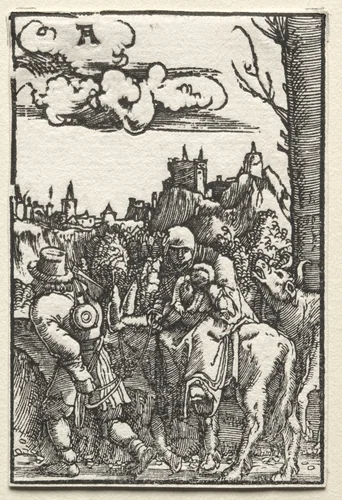 The Fall and Redemption of Man: The Flight into Egypt by Albrecht Altdorfer, print, 1510-1520