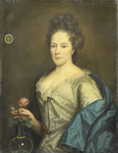 Portrait of Anna Maria van Hogendorp (1655-1727). Second Wife of François Leydecker by anonymous, painting, 1690
