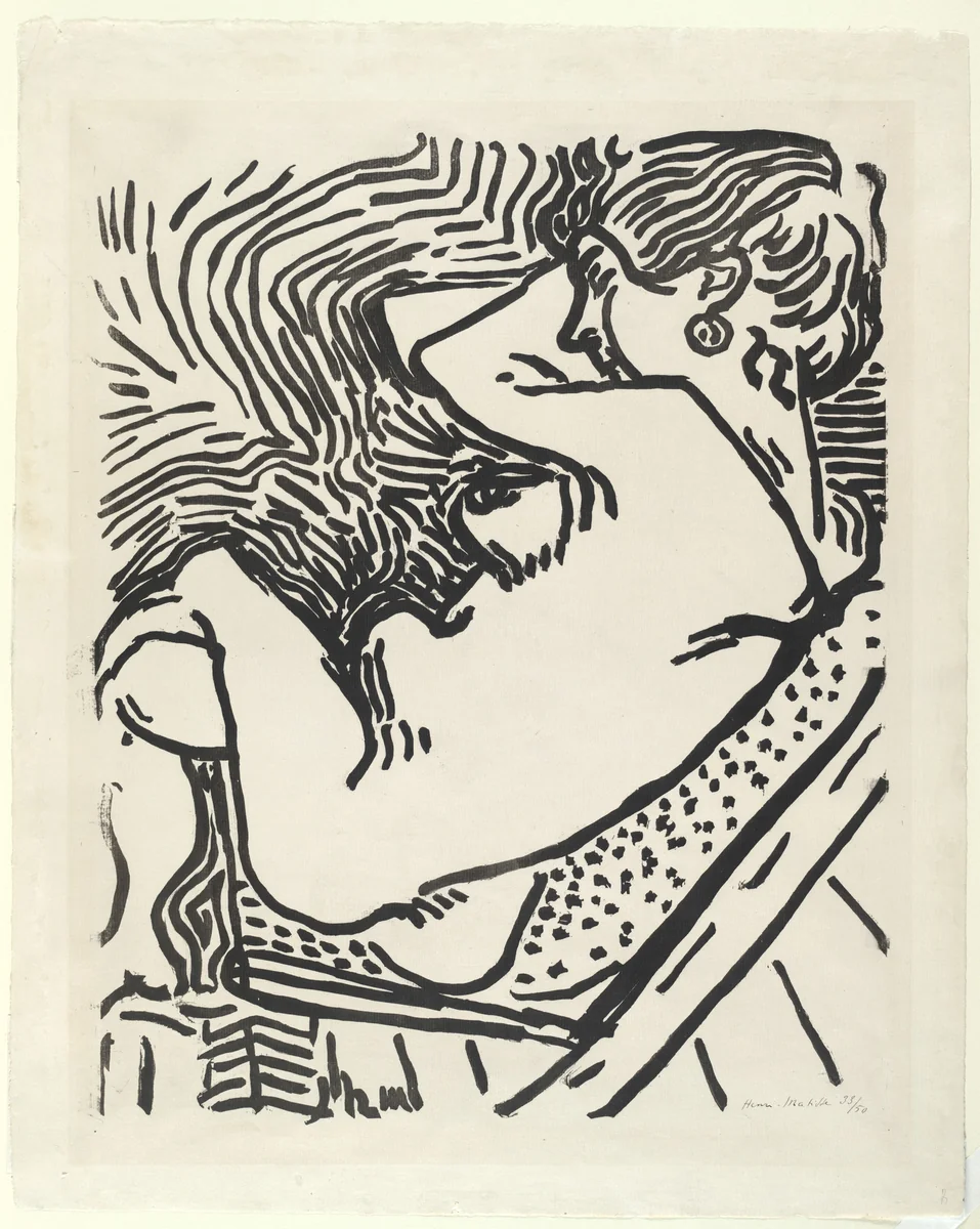 Le Grand Bois (The Large Woodcut) by Henri Matisse, print, 1906