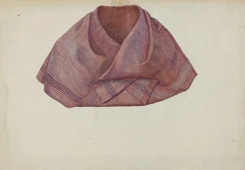 Shaker Kerchief by Helen E. Gilman, index of american design, 1936