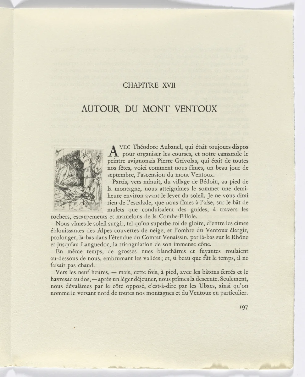 Frédéric Mistral: Mémoires et Recits by Frédéric Mistral: still life (page 197) by Auguste Brouet, other, 1937