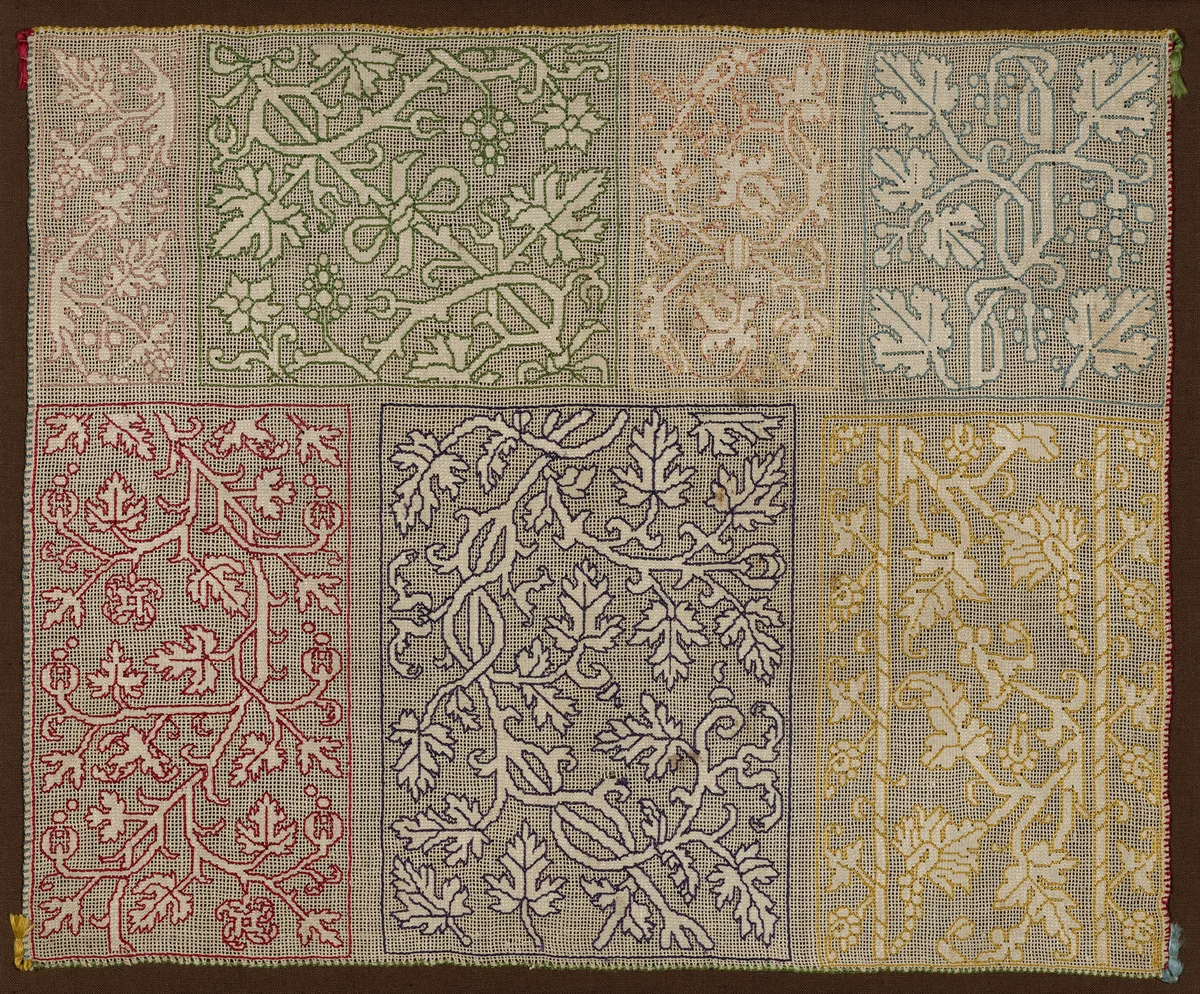 Sampler by Italy, textile, 1601-1700