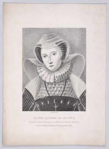 Mary, Queen of Scots by Pietro Rolandi, print, 1825