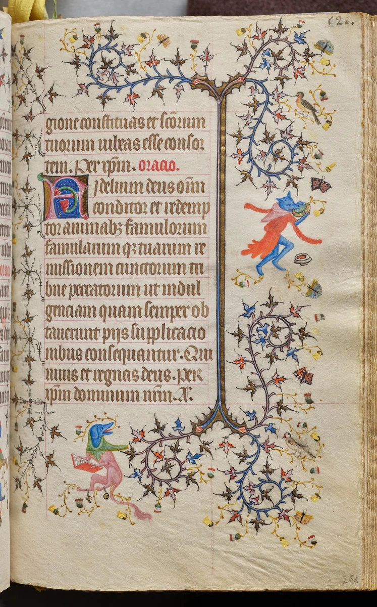 Hours of Charles the Noble, King of Navarre (1361-1425): fol. 255r, Text by Master of the Brussels Initials and Associates, book, 1400-1410