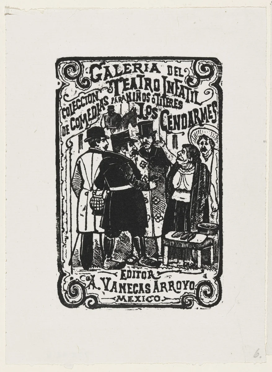 The Policemen (Los Gendarmes) from 25 Prints of José Guadalupe Posada by José Guadalupe Posada, print, 1942