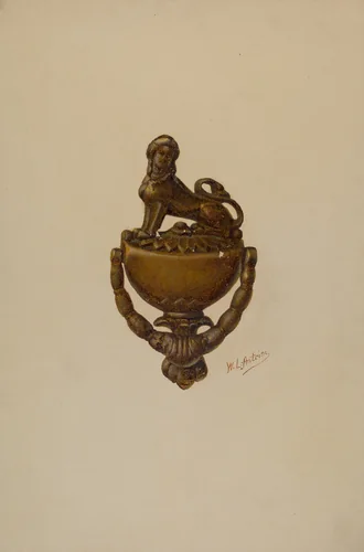 Door Knocker by William Antrim, index of american design, 1937