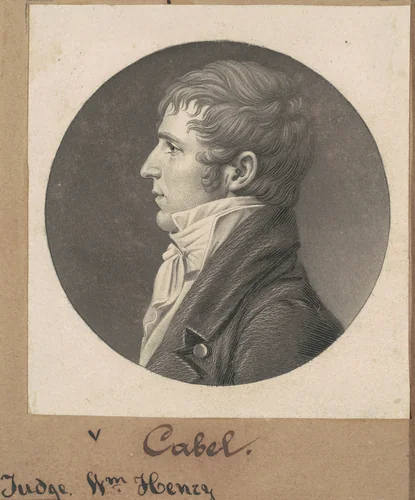 William H. Cabell by Charles B. J. Févret de Saint-Mémin, print, 1807