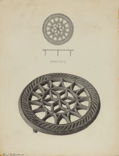 Trivet by Joseph Rothenberg, index of american design, 1937
