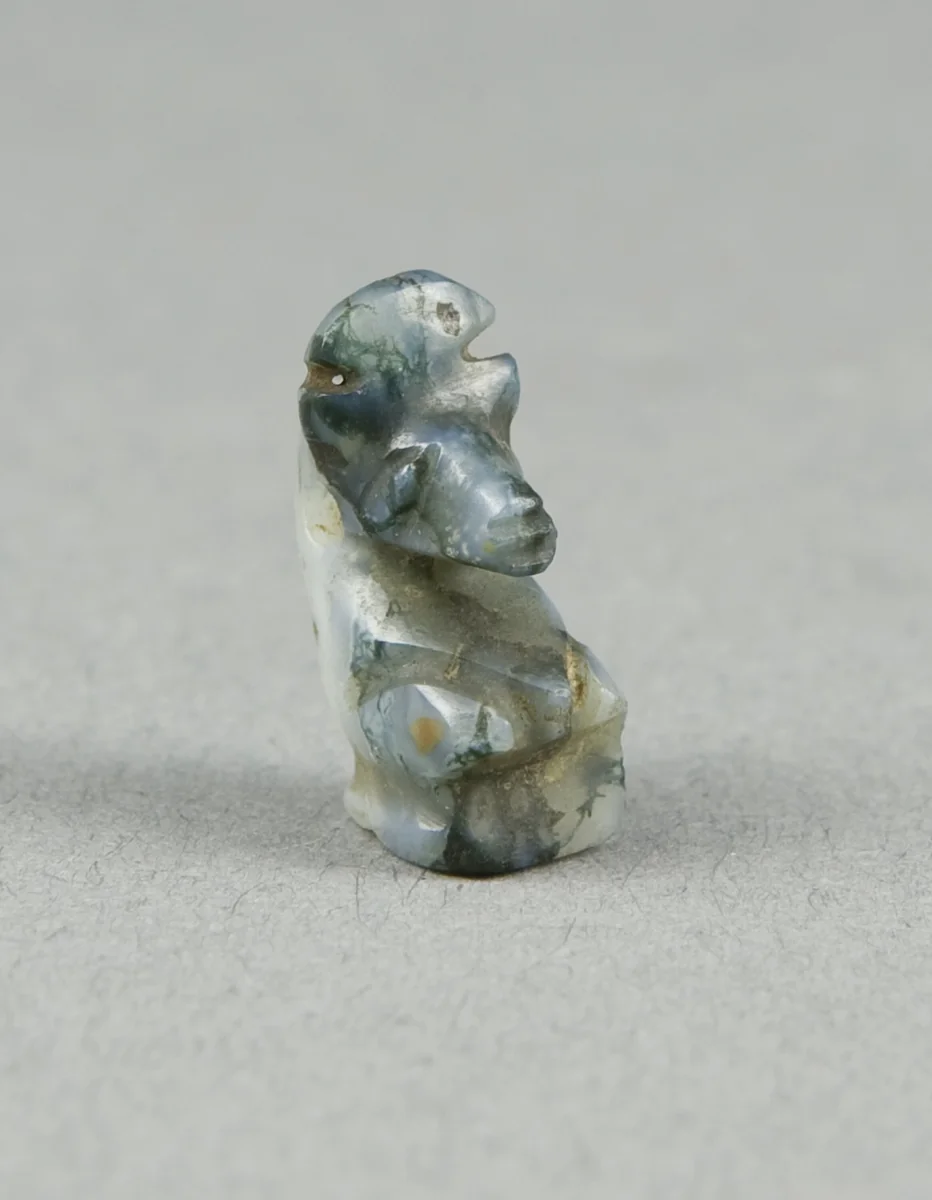 Amulet of the God Thoth, Seated with Lunar Disk by Egyptian, metalwork, -2160--2055