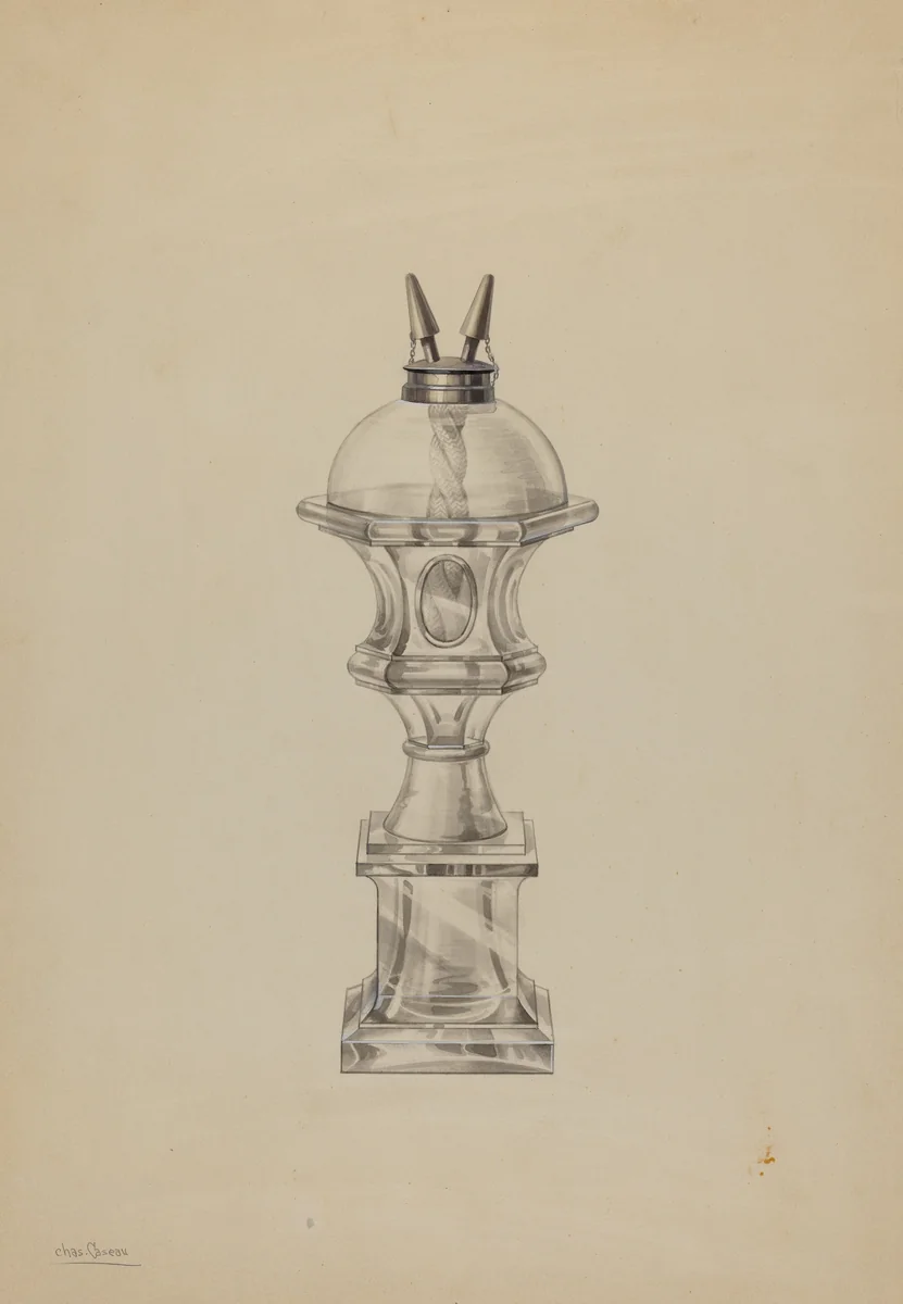 Lamp by Charles Caseau, index of american design, 1938