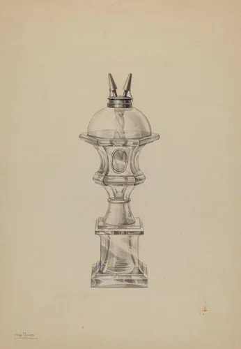 Lamp by Charles Caseau, index of american design, 1938