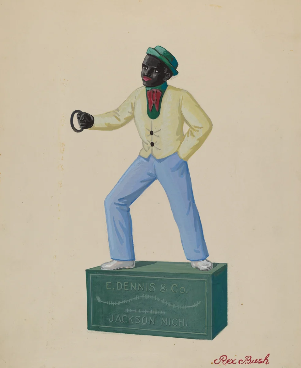 Cast Iron Dobbie by Rex F. Bush, index of american design, 1936