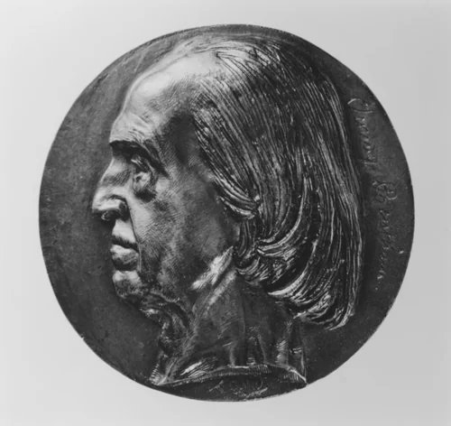 Jeremy Bentham by Pierre-Jean David d'Angers, metalwork, 1830