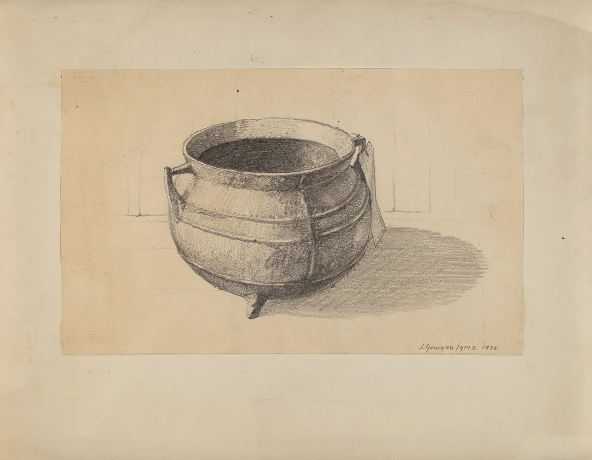 Iron Pot by J. Howard Iams, index of american design, 1936