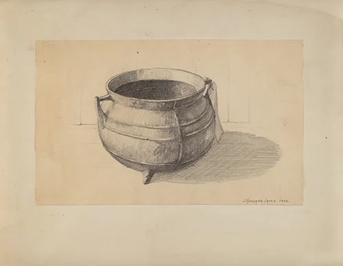 Iron Pot by J. Howard Iams, index of american design, 1936