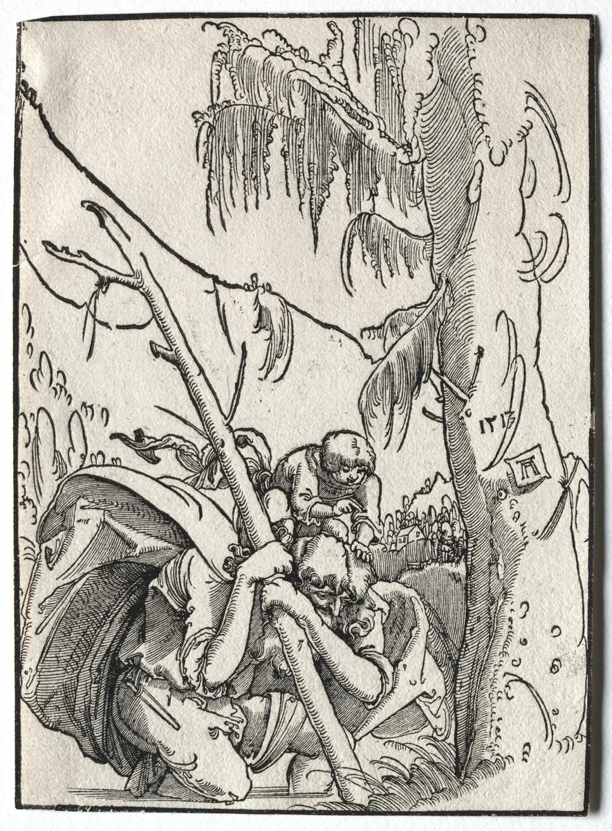 St. Christopher by Albrecht Altdorfer, print, 1513