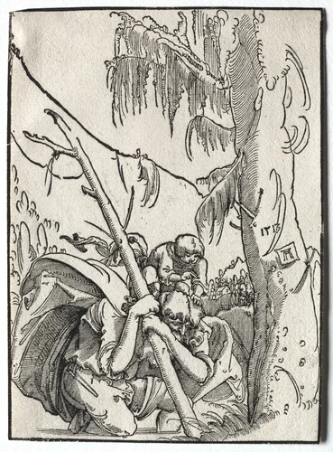 St. Christopher by Albrecht Altdorfer, print, 1513