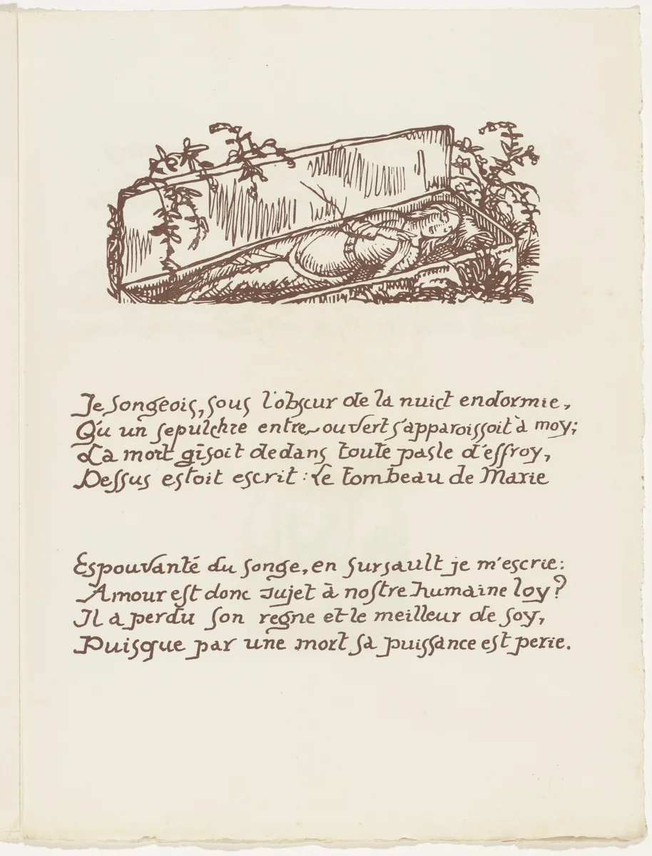 Headpiece (folio 93) from Les Amours (The Loves) by Émile Bernard, illustrated book, 1915