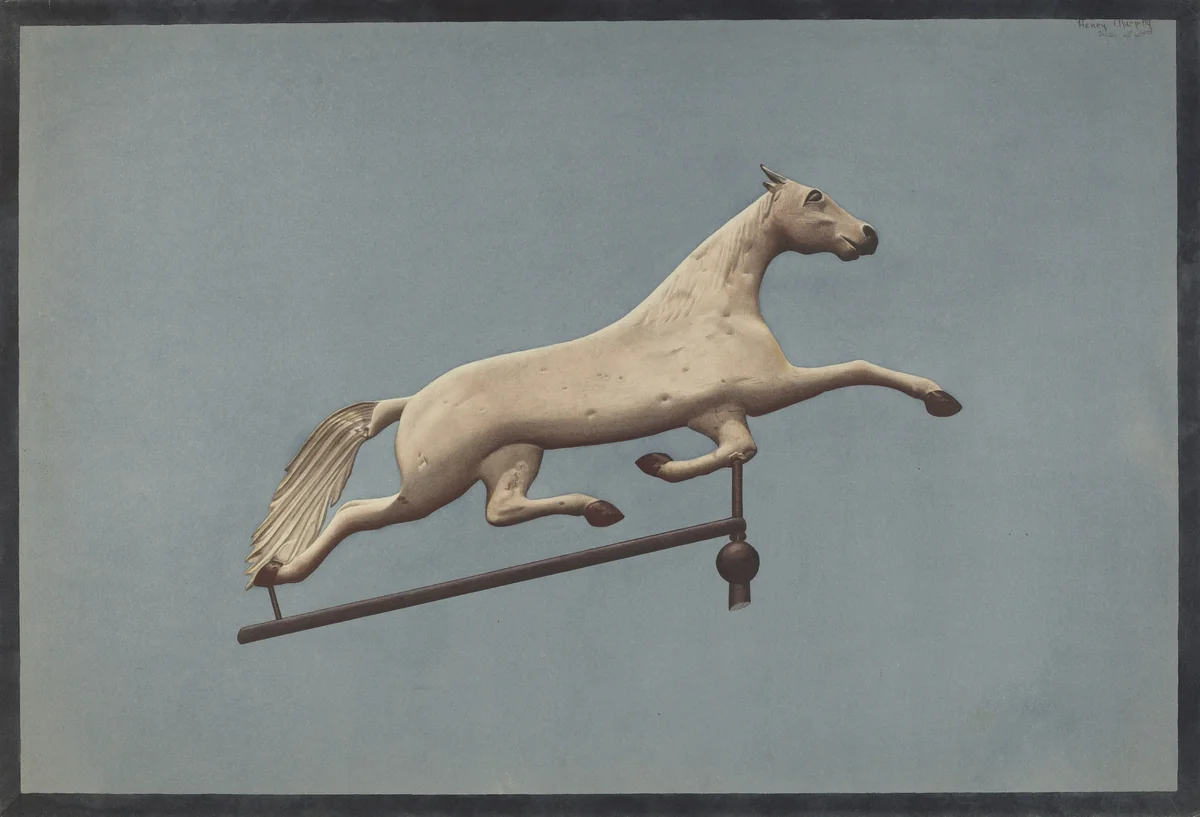 Horse Weather Vane by Henry Murphy, index of american design, 1935-1942