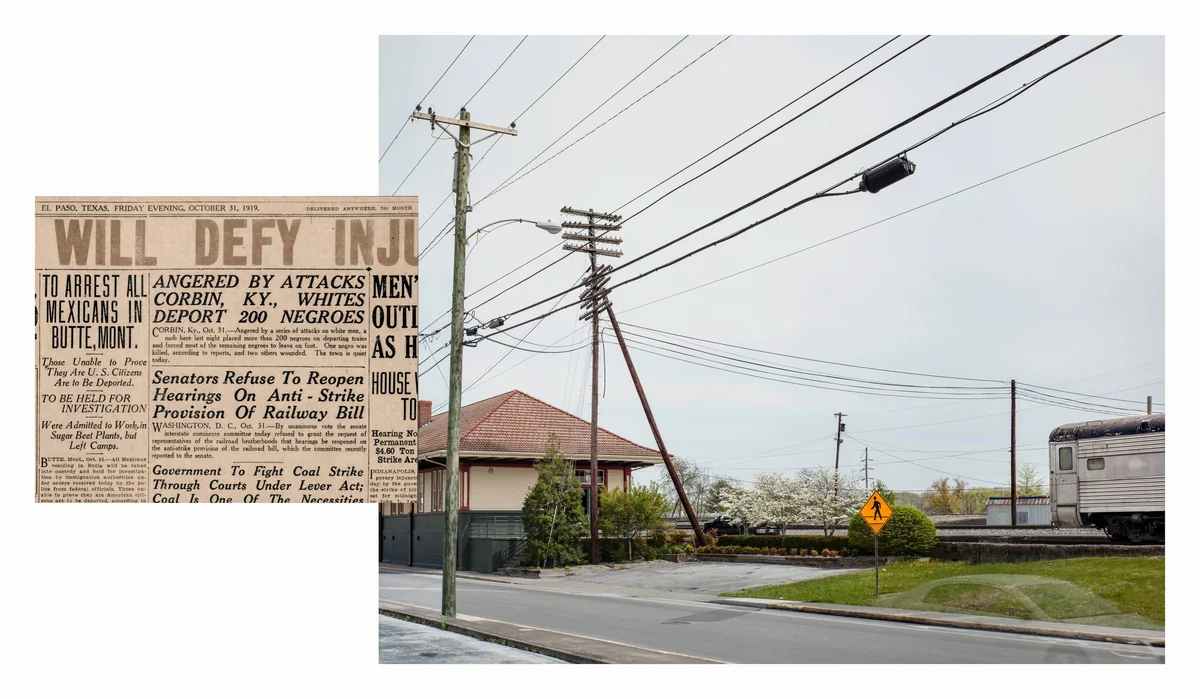 Corbin, KY. Oct 30, 1919. El Paso Herald. El Paso, TX. Oct 31, 1919 by Wendel White, photograph, 2017