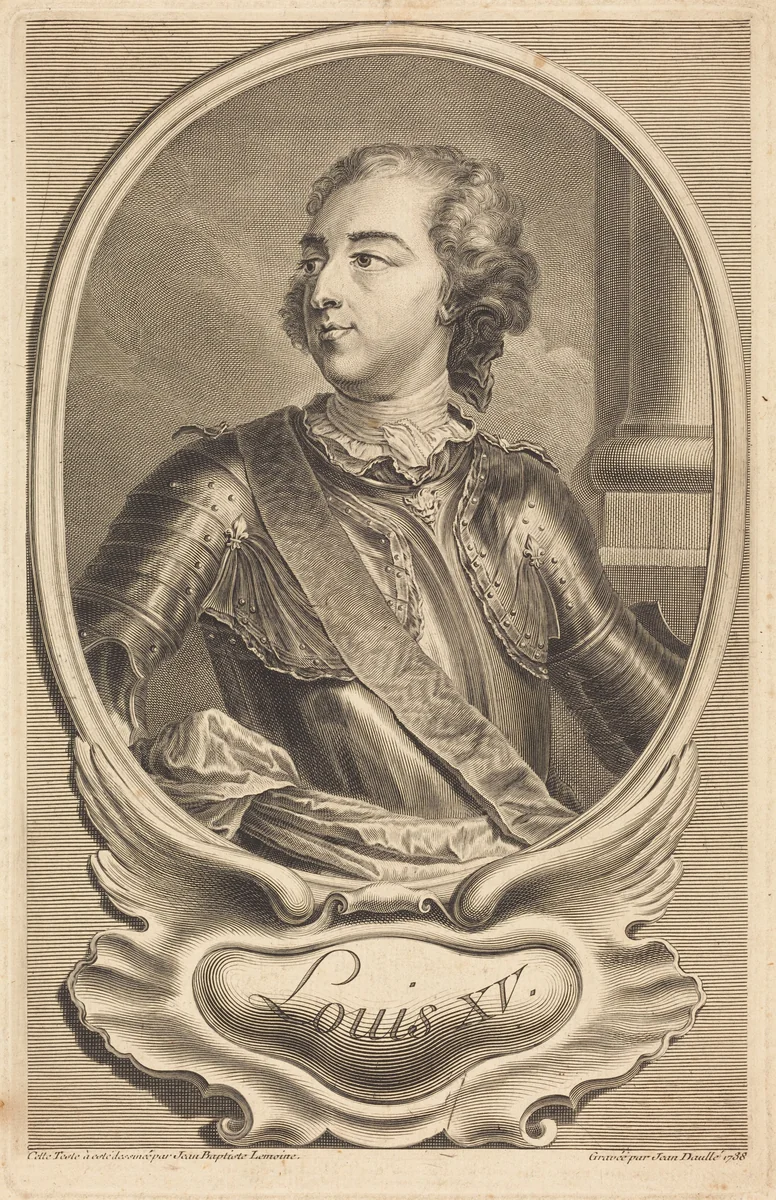 Louis XV by Jean Daullé, print, 1738