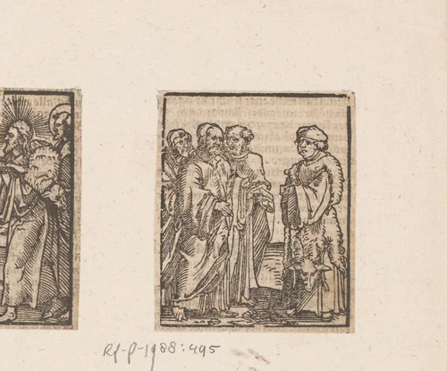 Christus sprekend met een man by anonymous, print, 1536