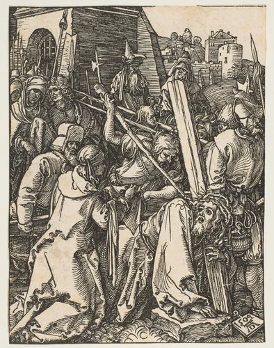 Christ Carrying the Cross, from "The Small Passion" by Albrecht Dürer, print, 1509