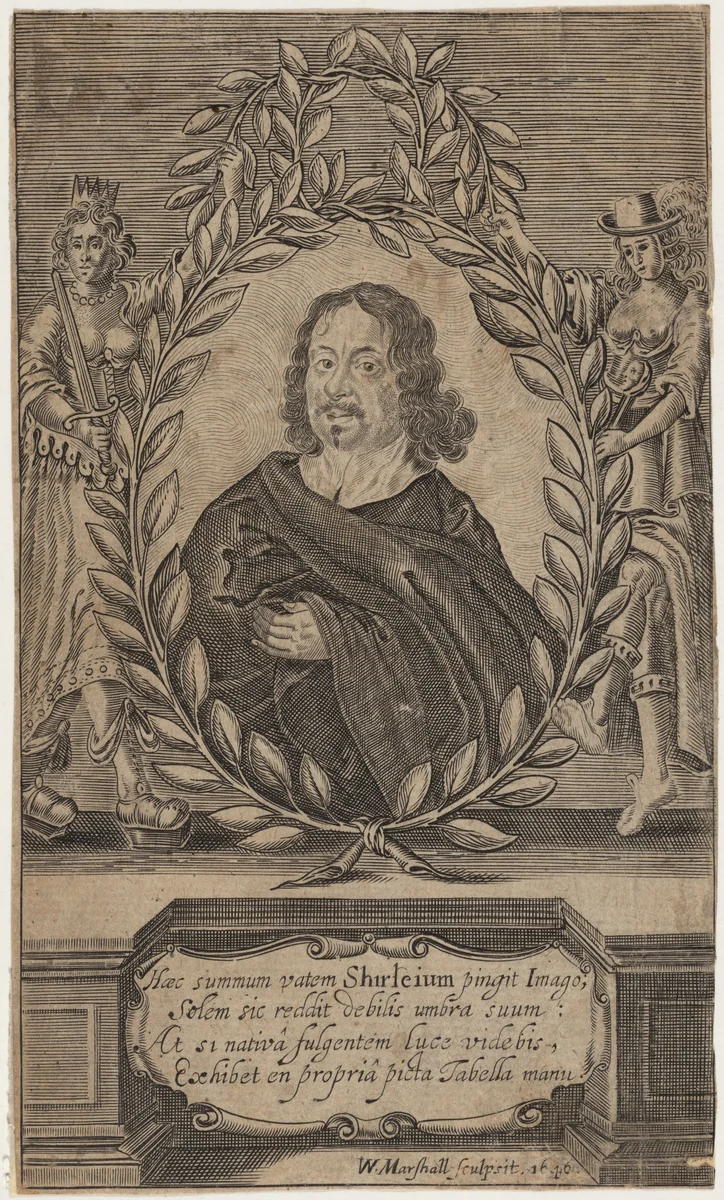 James Shirley by William Marshall, print, 1569-1677